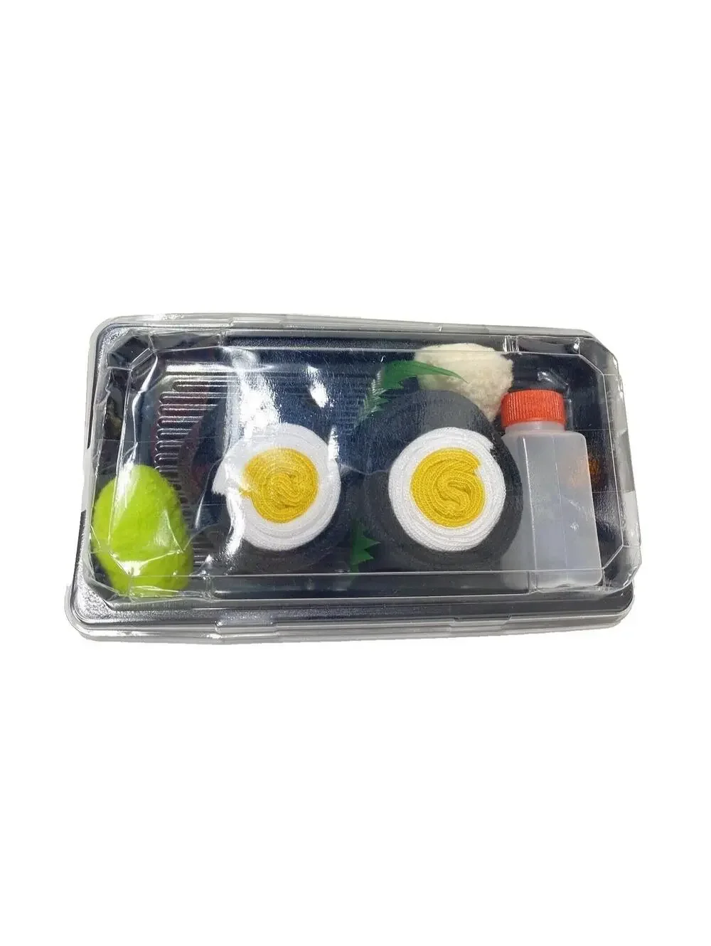 Men’s Novelty Sushi Box Socks 1 Pair Fun Dinner Tray Pattern Cotton Socks New